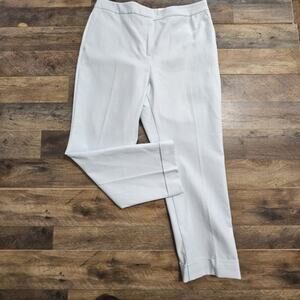 New Ann Taylor The High Waist Ankle Pastel Blue Pants Curvy Fit 12 Slim Leg